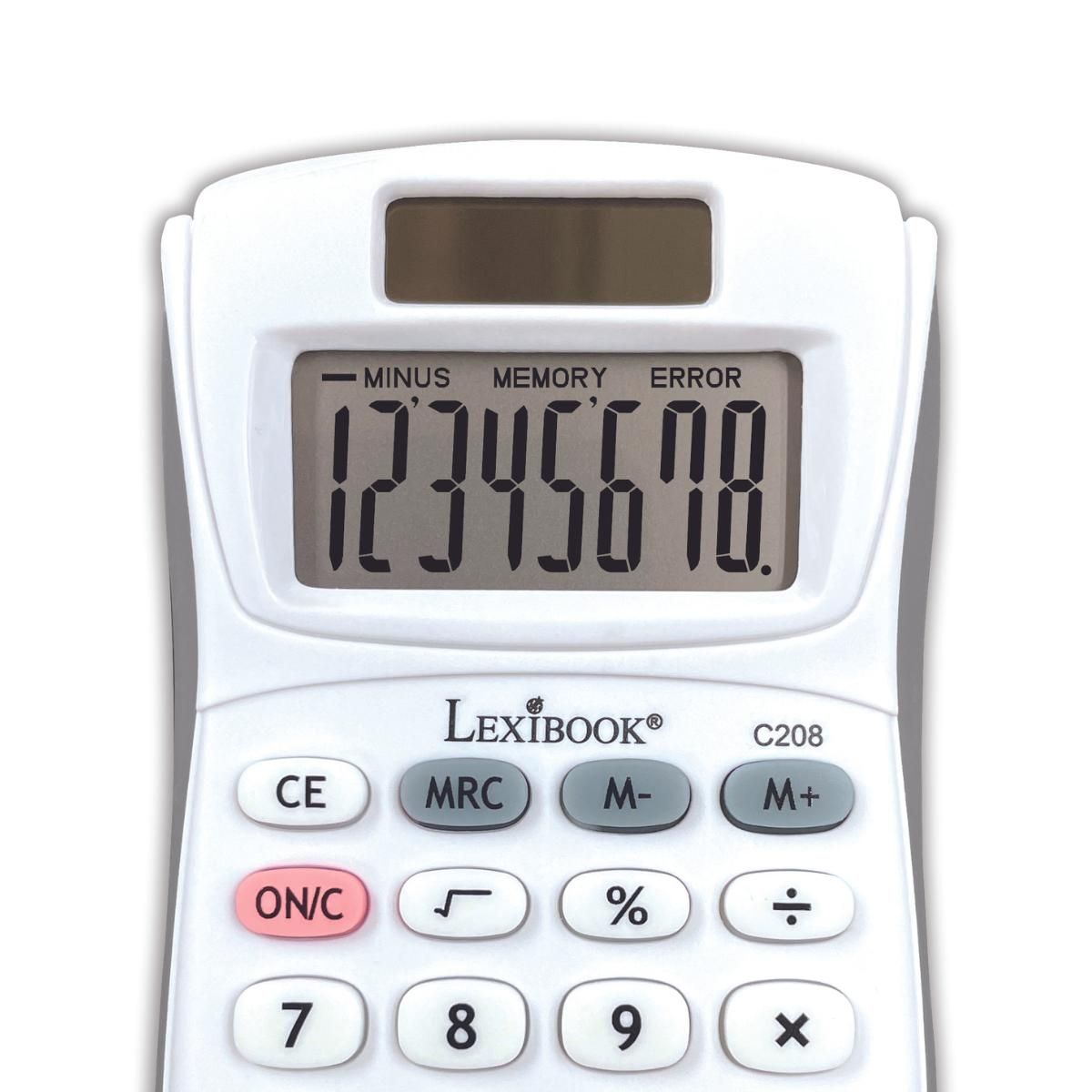 Lexibook 8místná kapesní kalkulačka solární