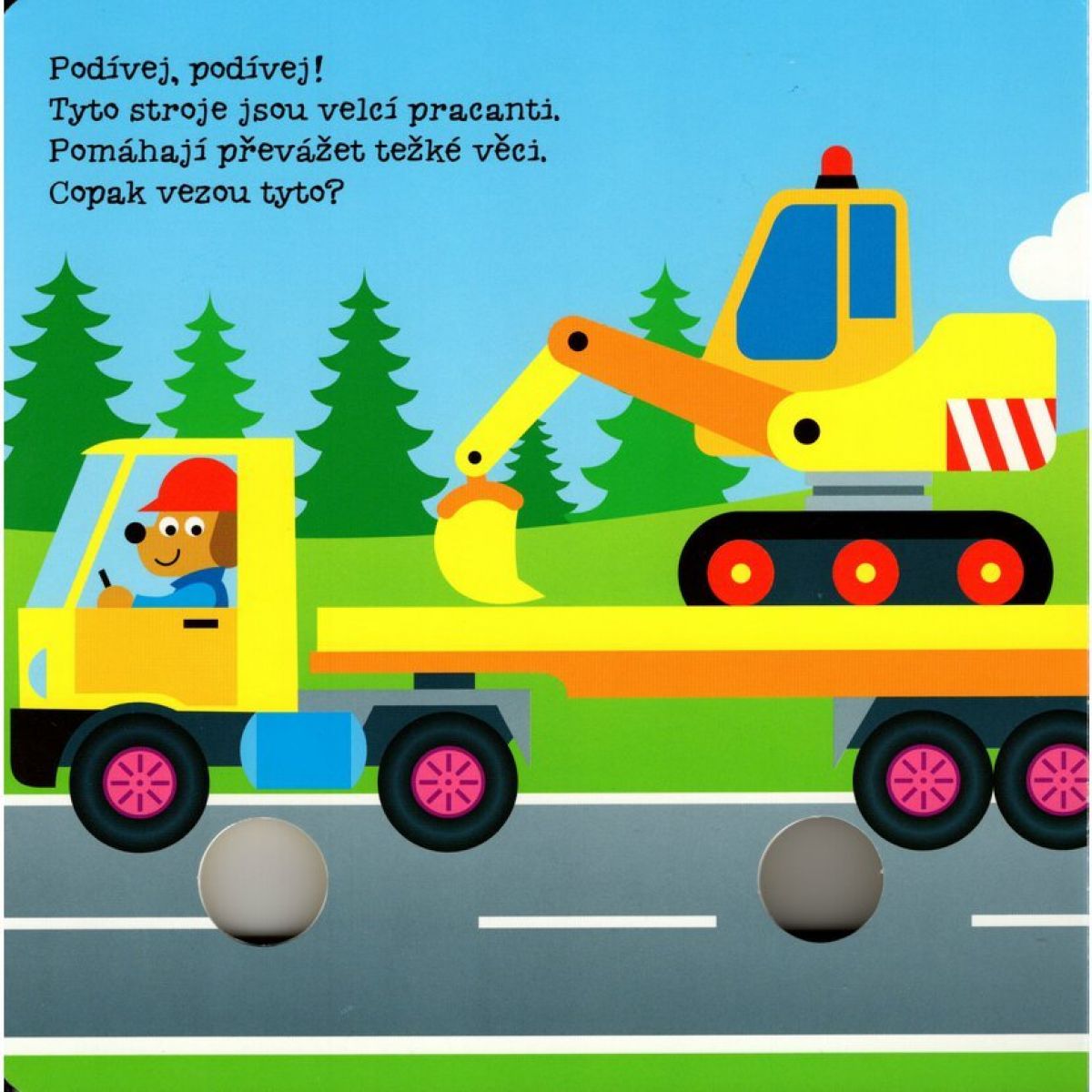 Auta a stroje-kolečková knížka leporelo