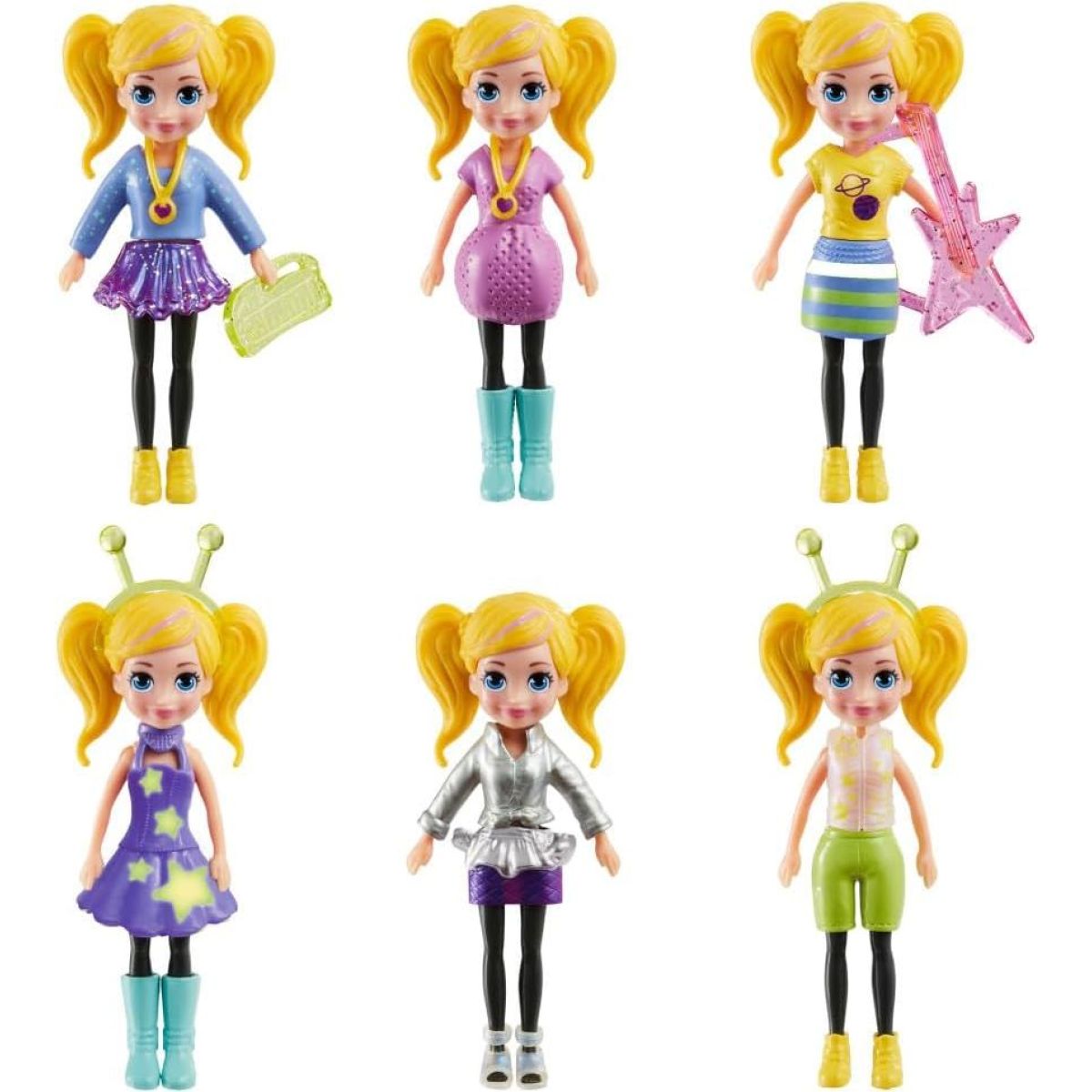 Mattel Polly Pocket velká sada oblečků a doplňků pop star