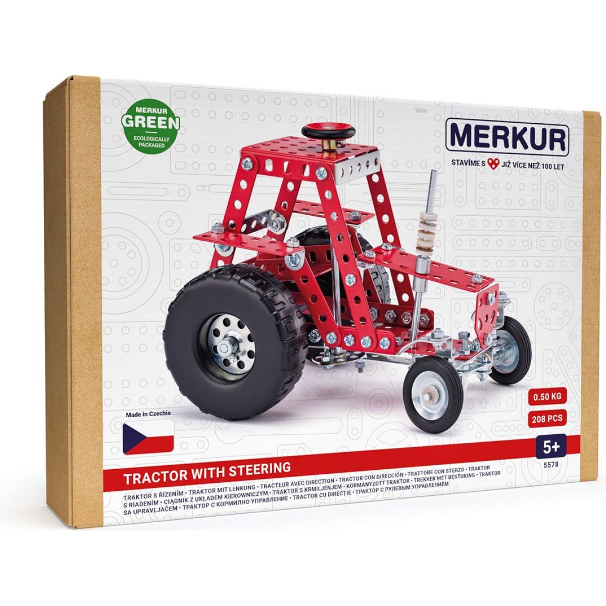 Merkur 057 Traktor s řízením, 205 dílů