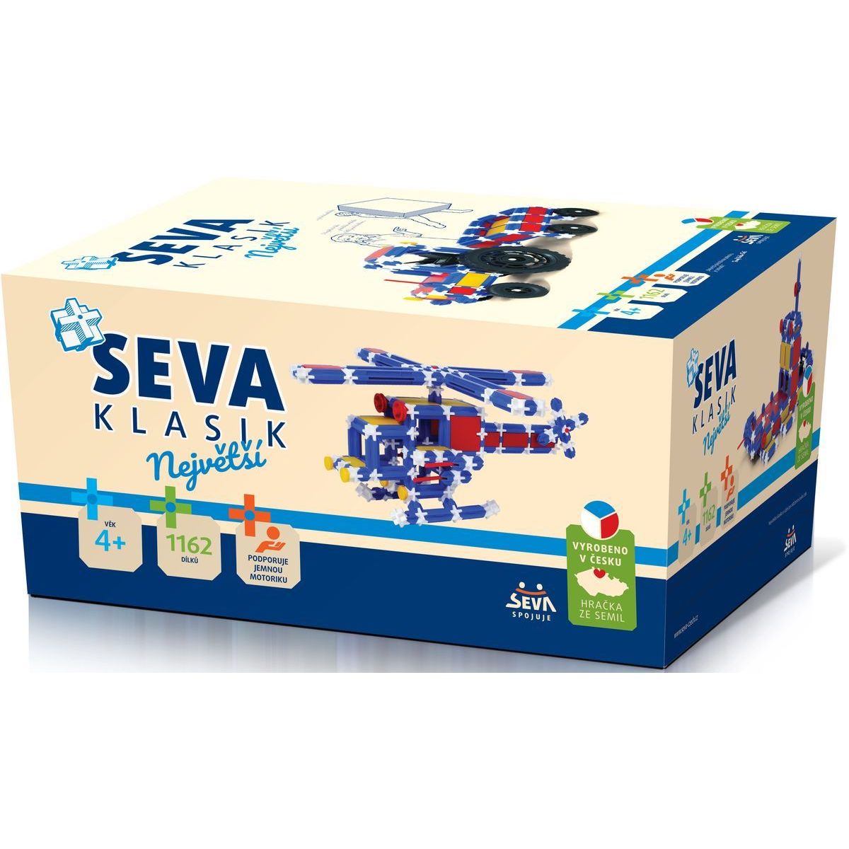 Seva Stavebnice Klasik Jumbo největší 1162 dílků