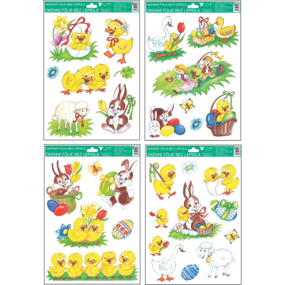 Okenní fólie tradiční velikonoční motivy 33,5 x 25,5 cm obrázek 2