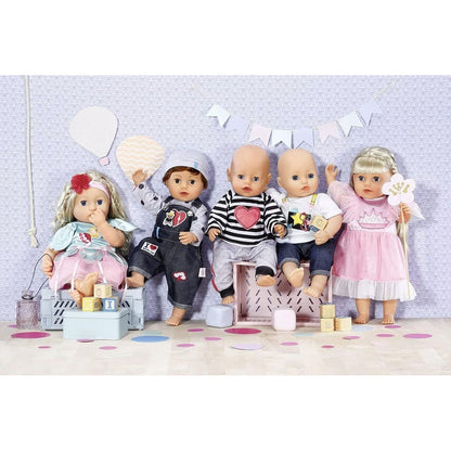 Dolly Moda Růžová teplákovka s kočičkou, 36 cm