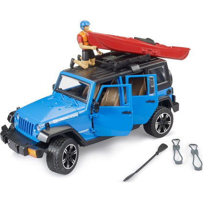 Bruder 02529 Jeep Wrangler RubiconUnlimited s kajakem a figurkou - Poškozený obal