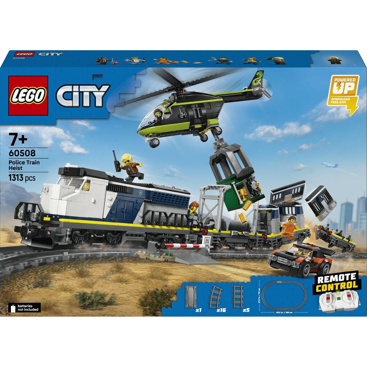 LEGO® City 60508 Loupež v policejním vlaku