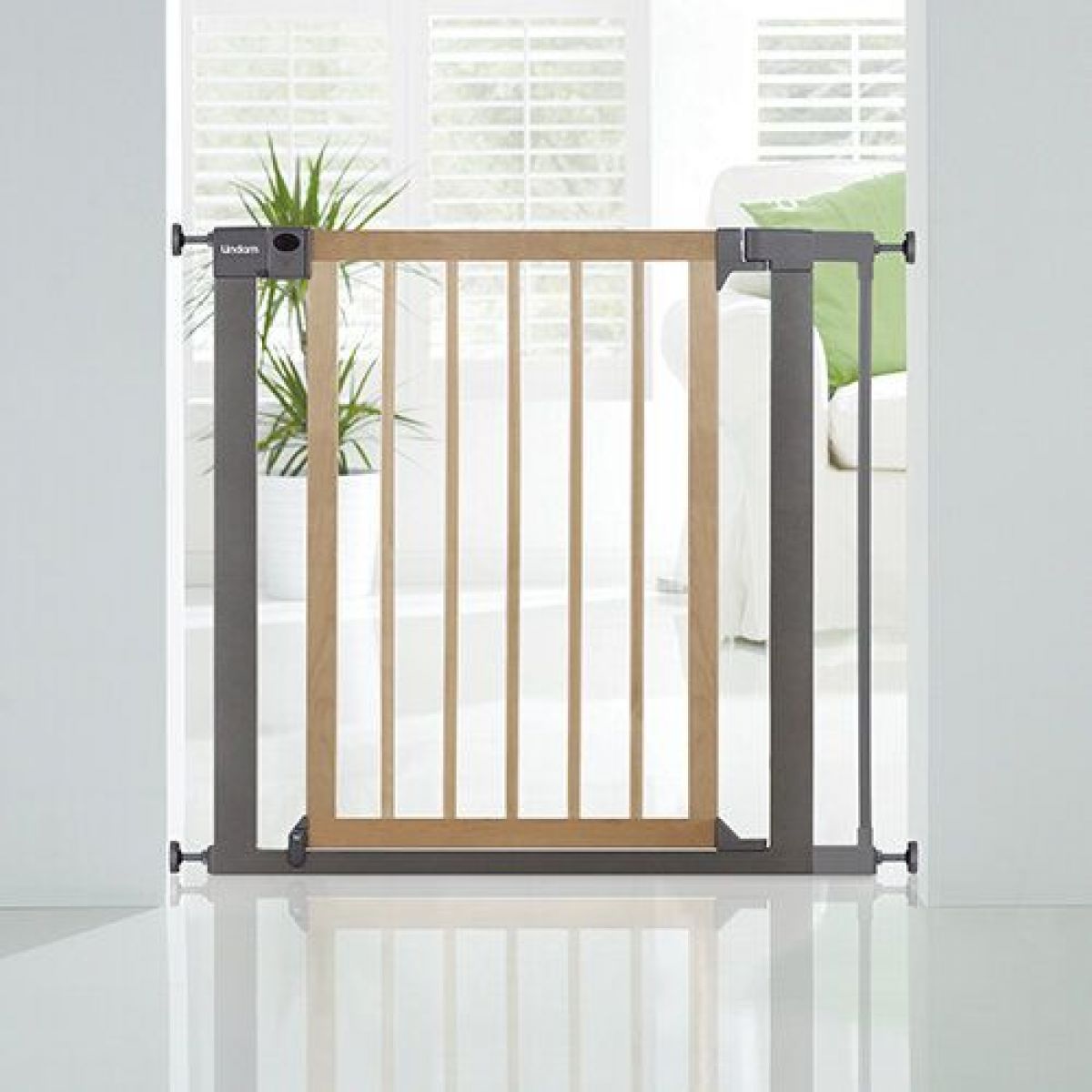 Lindam Rozšíření dětské zábrany SS Deco 7 cm stříbrná