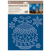 Kreativní plastové šablony - mix motivů 25 x 35 cm č.2