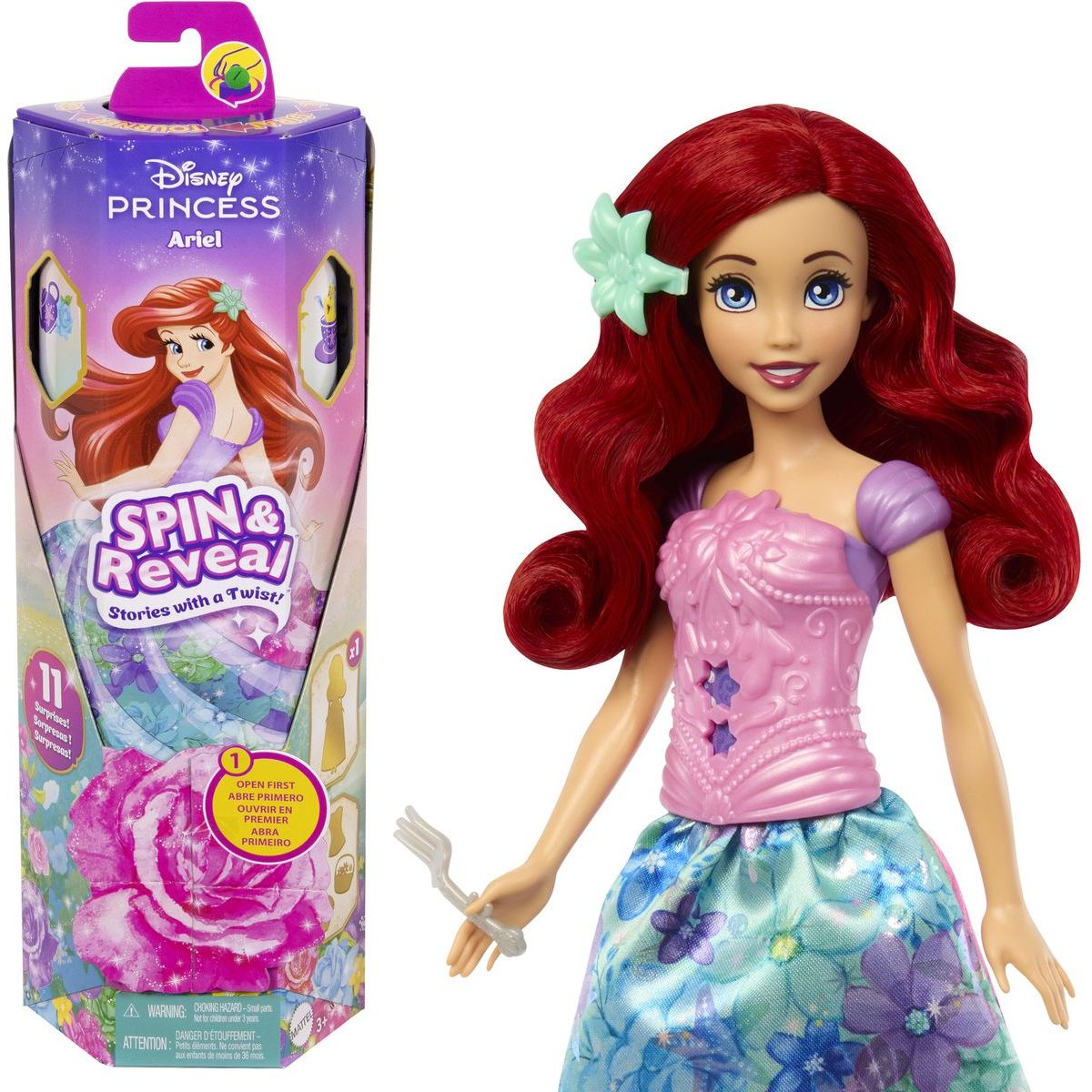 Disney Princezny Spin and Reveal princezna zahradní party Ariel