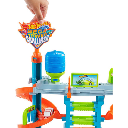 Hot Wheels City Color Shifters automyčka se spirálou