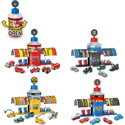 Alltoys Benzínová pumpa pro auta Stavební stanice
