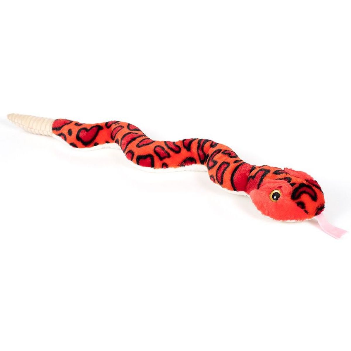 Plyšový had chřestýš se zvukem 80 cm