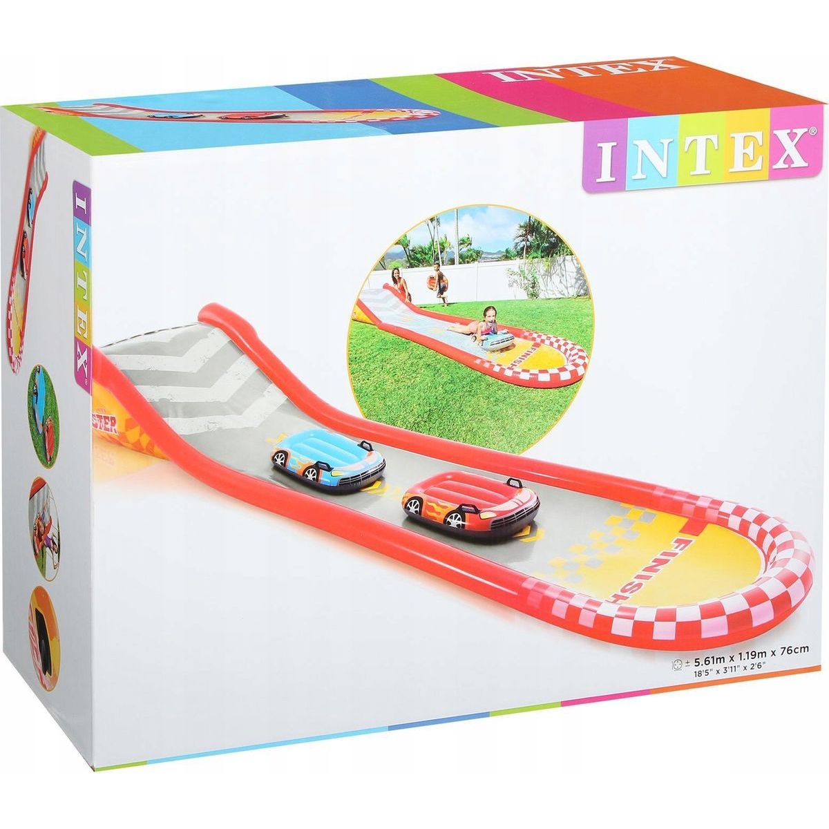 Intex 57167 Nafukovací závodní dráha 561 x 119 x 76 cm