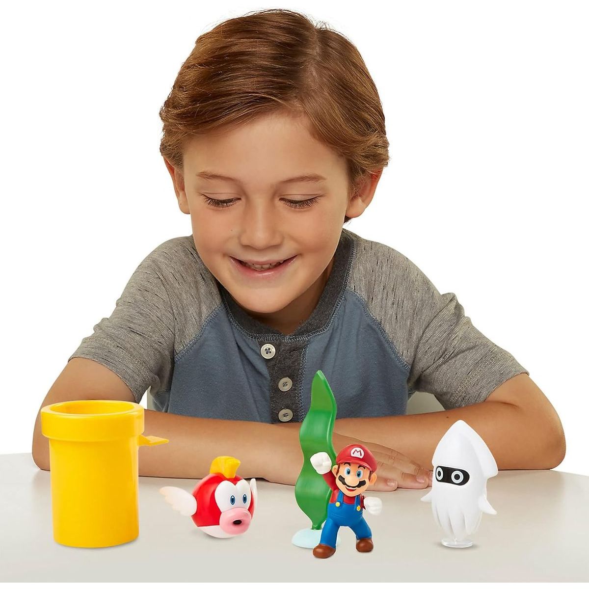 Jakks Sada 5 figurek Super Mario Diorama 6 cm