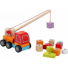 CUBIKA 13982 Autojeřáb s magnetem dřevěná skládačka