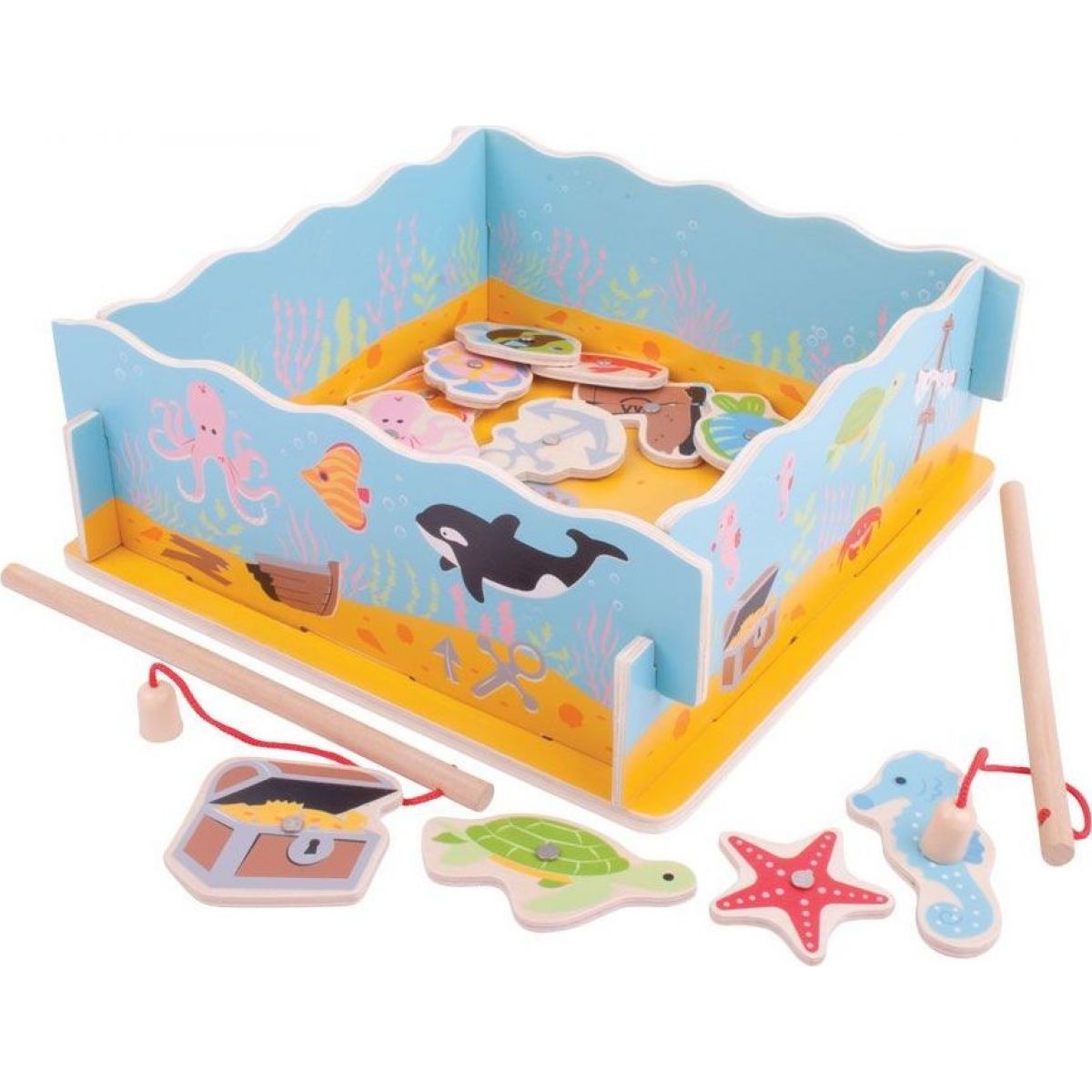 Bigjigs Toys Magnetické chytání rybiček