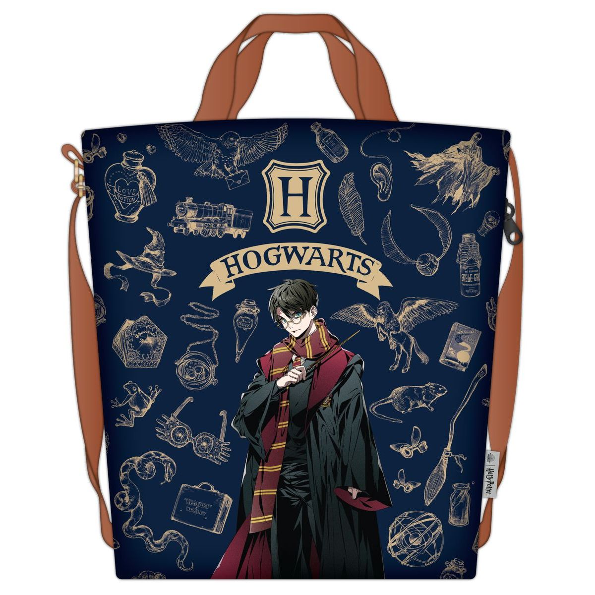 Bluesky Harry Potter Nákupní taška Navy & Gold