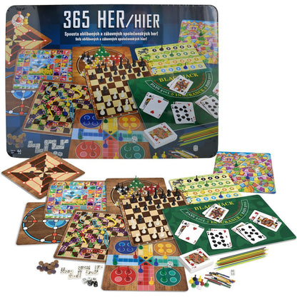 Sparkys STUDO GAMES - 365 společenských her v plechovém pouzdře