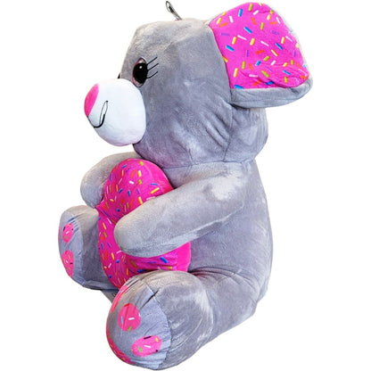 Sparkys Myš s donutem šedá 25 cm