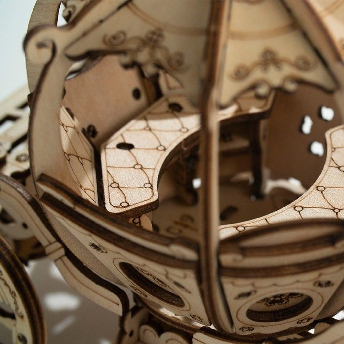 RoboTime dřevěné 3D puzzle Pohádkový kočár