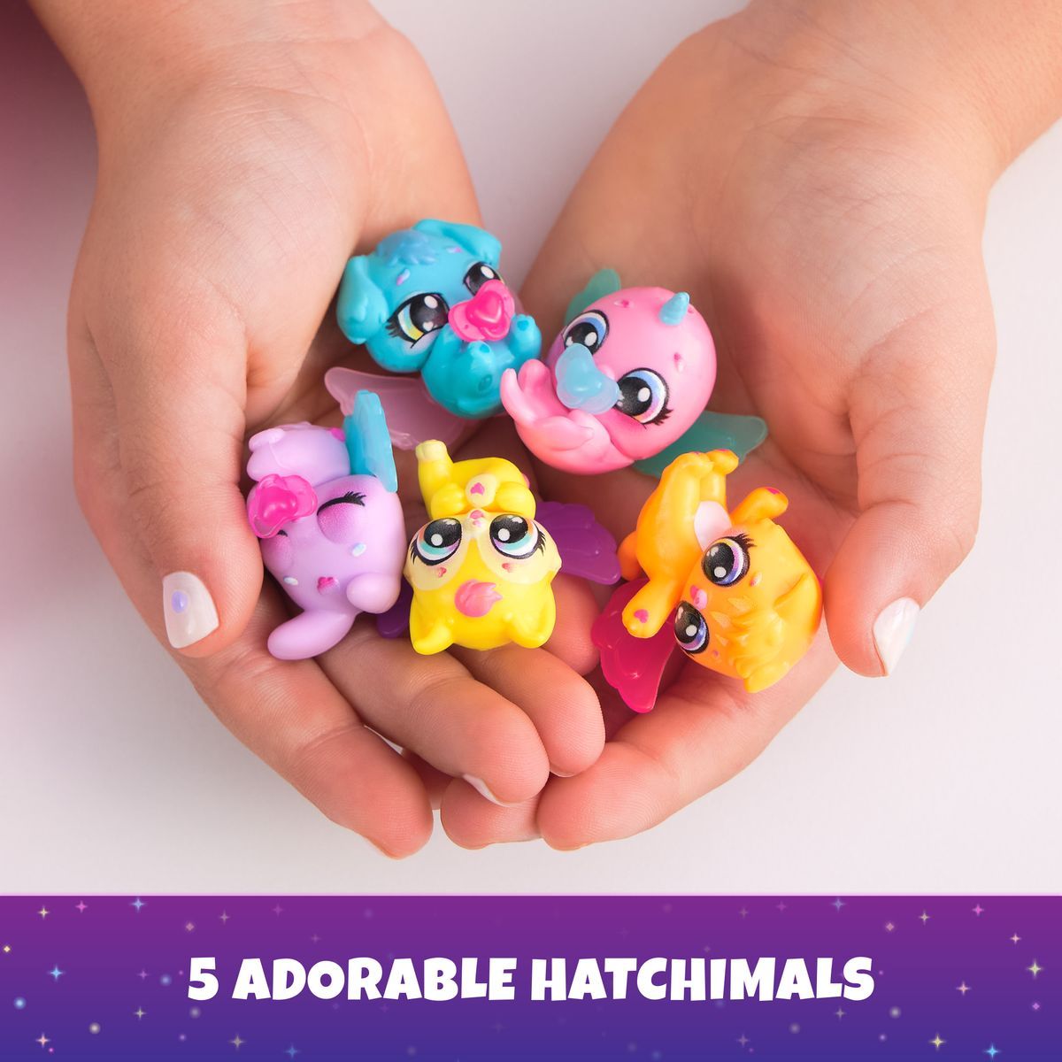 Hatchimals multi balení mráček s neónovou duhou