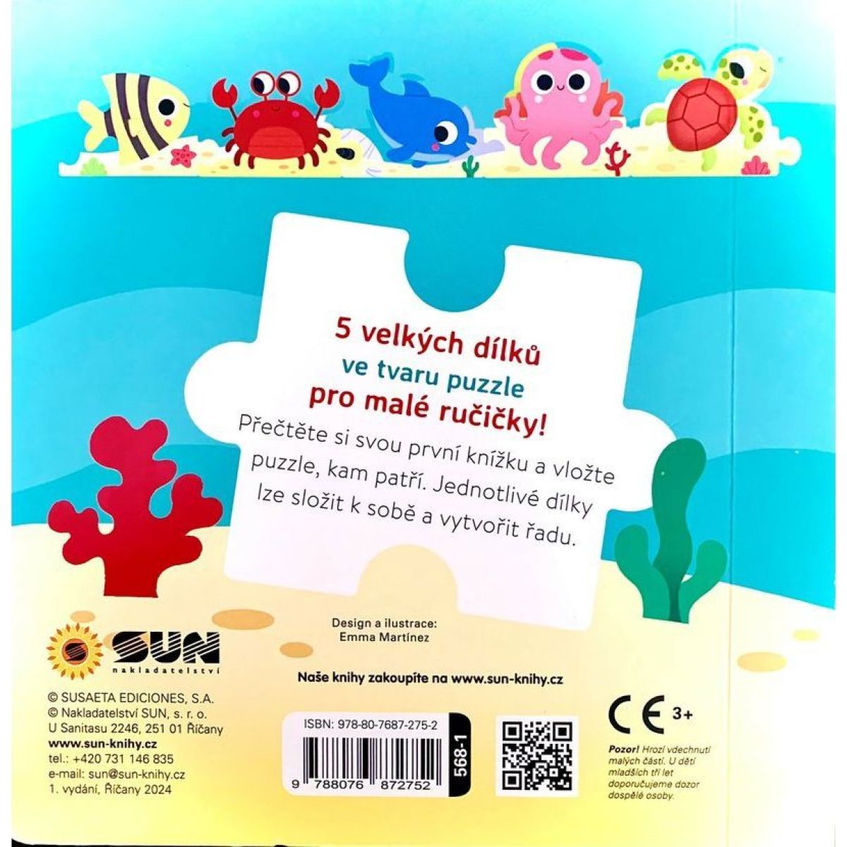 SUN Čti a skládej puzzle: Zvířátka v moři