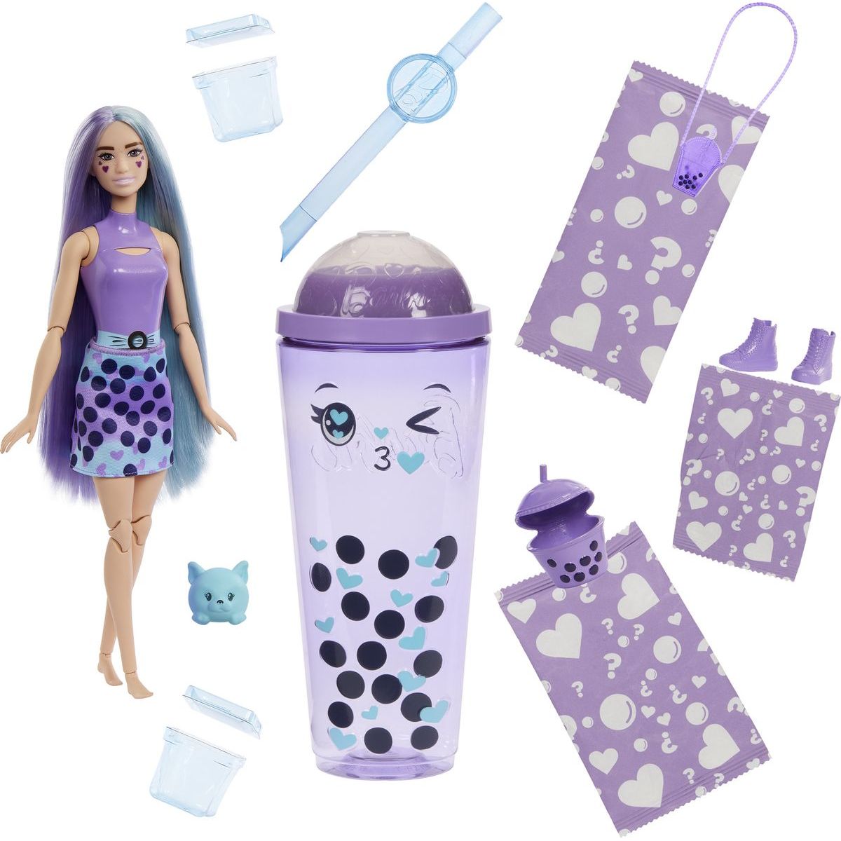 Barbie Pop Reveal Barbie bubble tea mléčný čaj