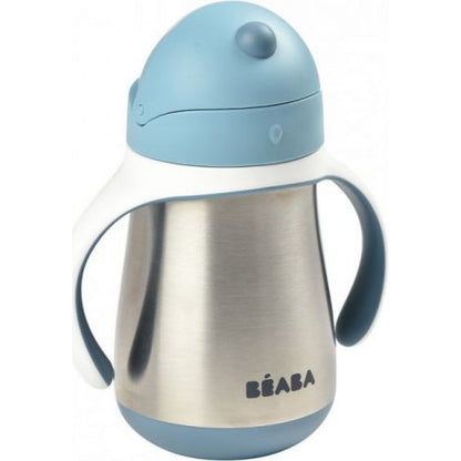 Beaba Hrnek termoizolační s brčkem nerez 250ml Blue