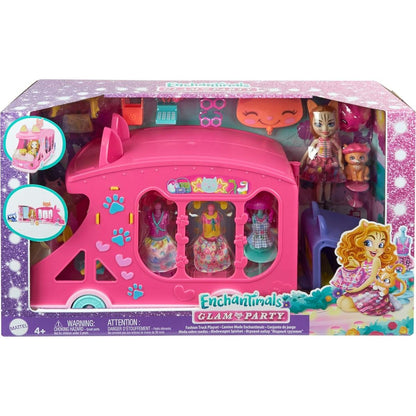 Enchantimals kočičí módní obchod na kolech herní set