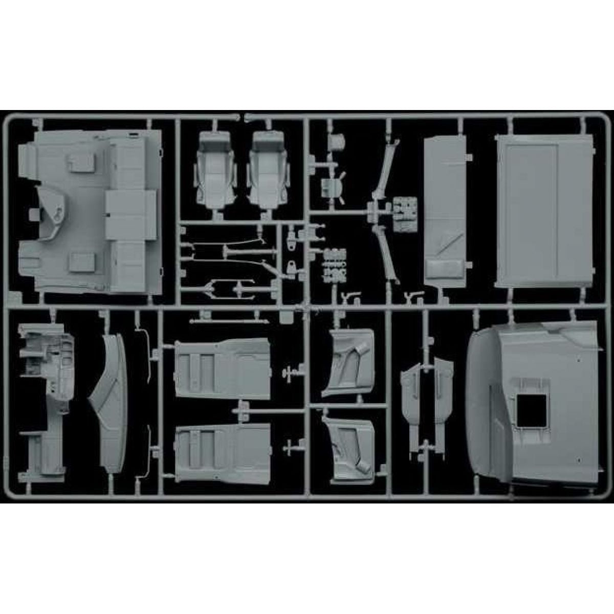 Italeri Model Kit truck 3935 Mercedes-Benz ACTROS MP4 Giga Space 1:24a