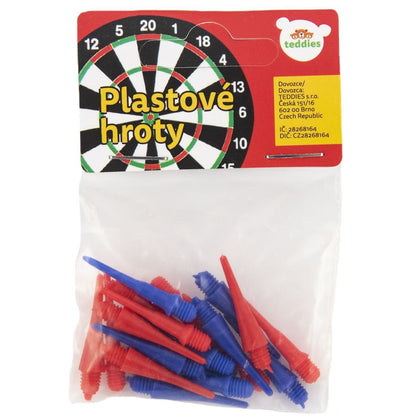 Teddies Plastové hroty k házecím šipkám 20 ks