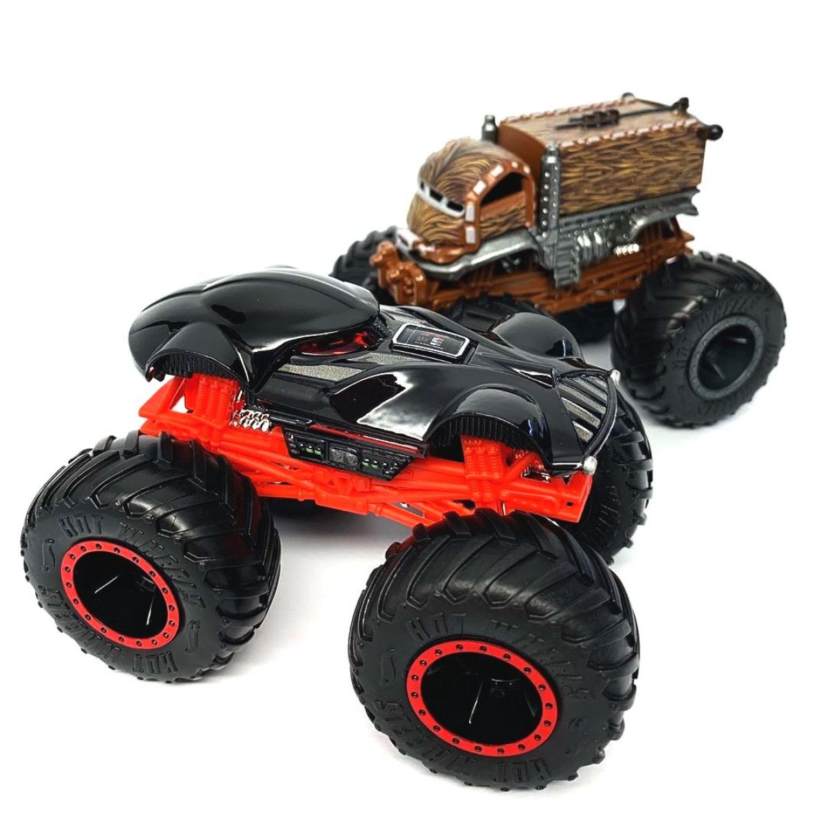Mattel Hot Wheels Monster trucks demoliční duo Darth Vader a Chewbacca