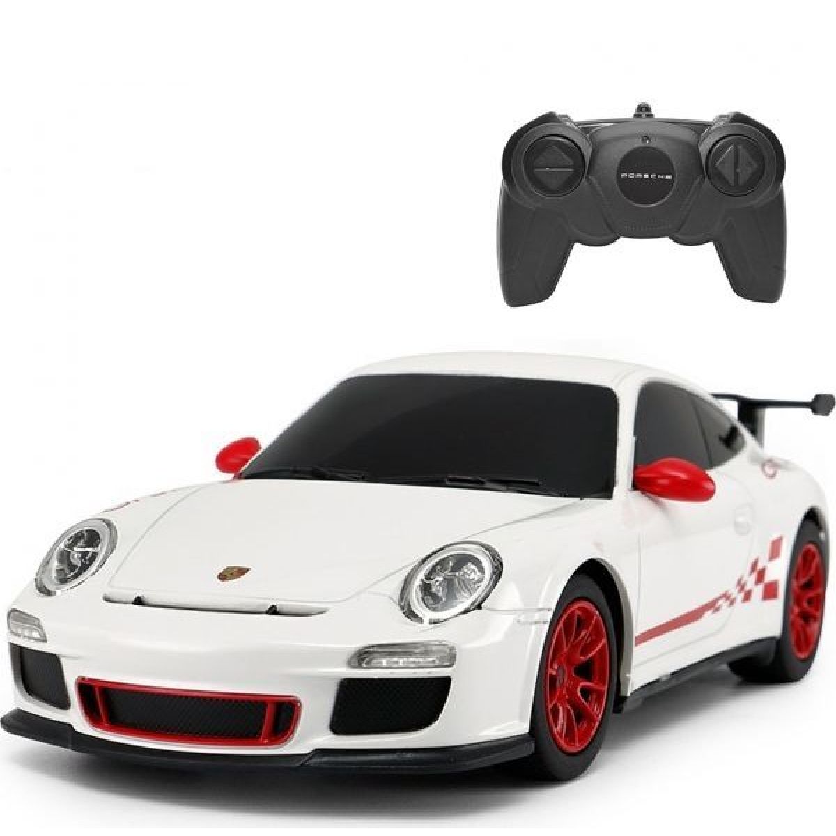 Rastar RC auto 1:24 Porsche GT3 RS bílé - Poškozený obal