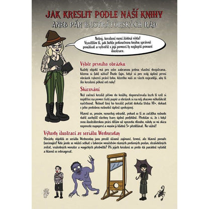 Kreslení pro fanoušky seriálu Wednesday