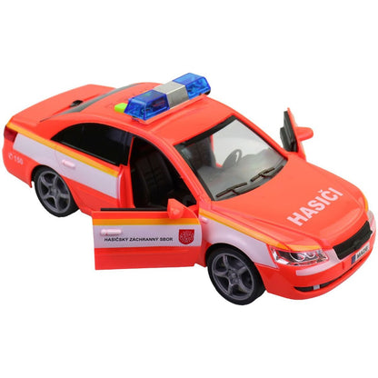 MaDe Hasičské osobní auto s českým hlasem, CZ box, 24cm
