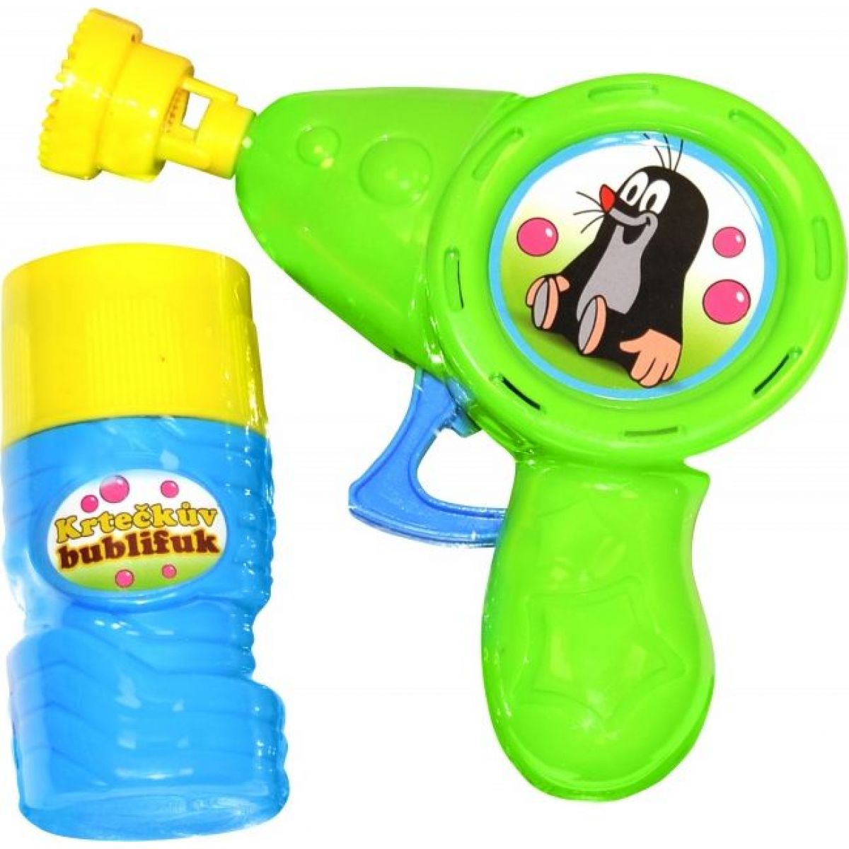 Bublifuk mačkací Krtek 55 ml zelený