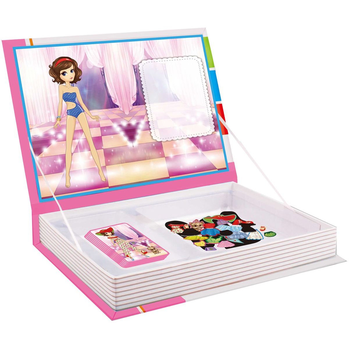 Alltoys Magnetická kniha skládačky princezny 85 ks