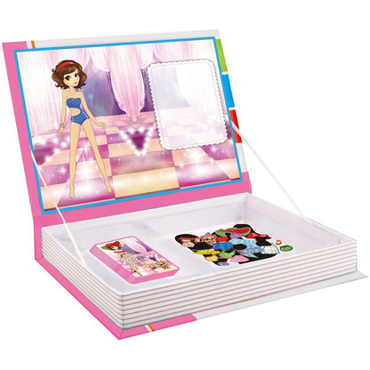 Alltoys Magnetická kniha skládačky princezny 85 ks