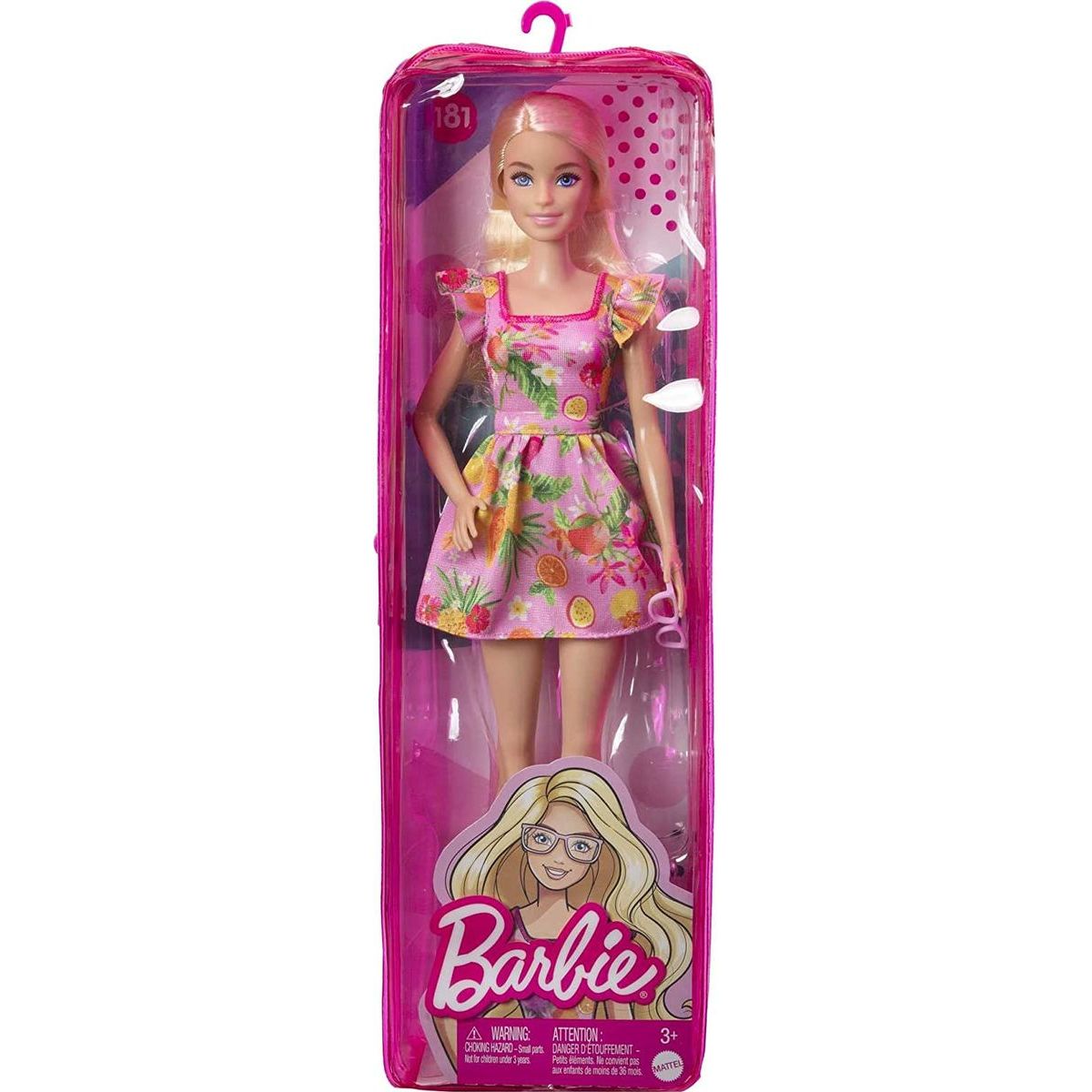 Barbie modelka 30 cm - ovocné šaty