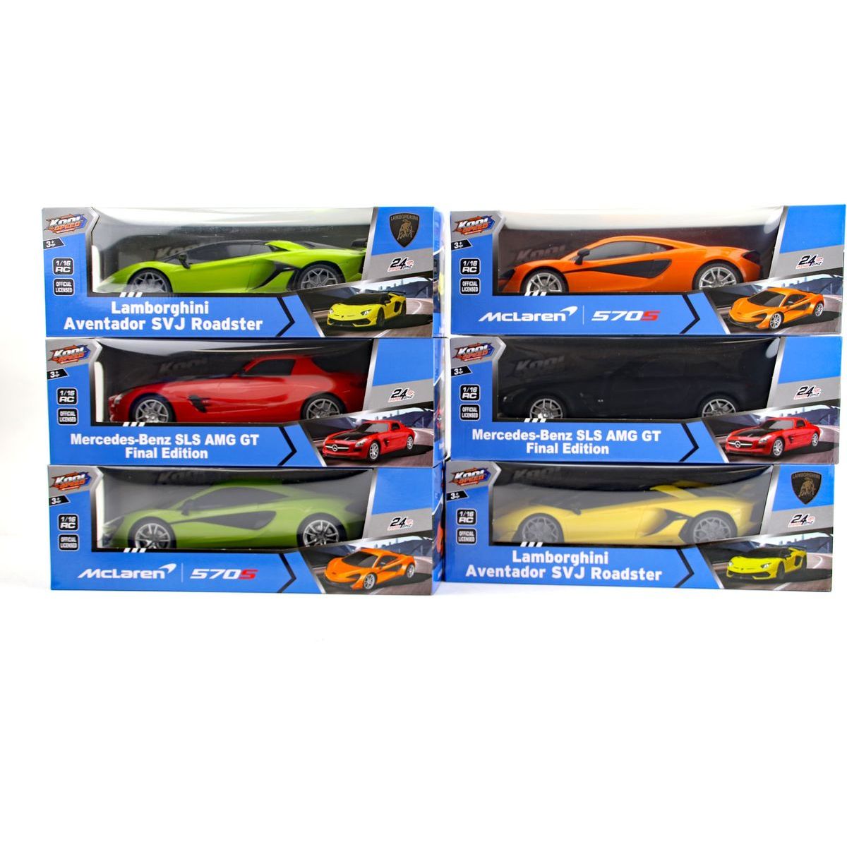 RC závodní auto 1:16 Mclaren 570S žluté