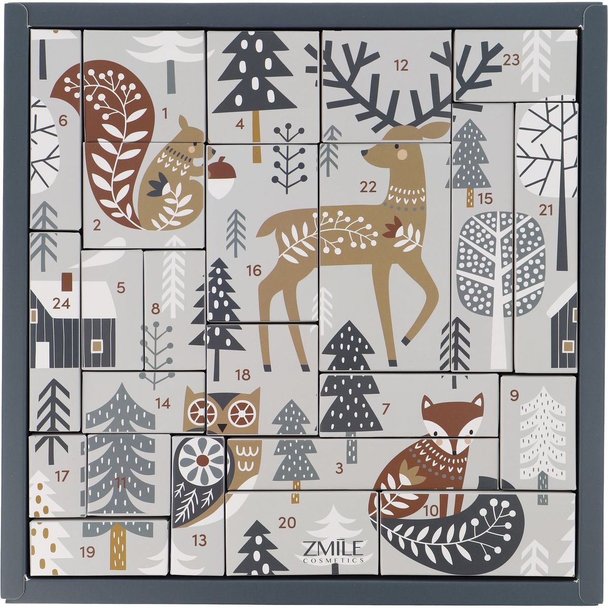 Adventní kosmetický kalendář Puzzle Scandic Wildlife