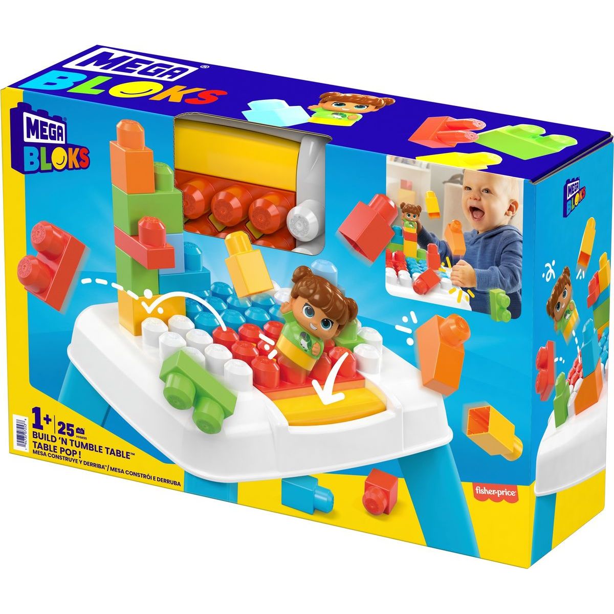 Mega Bloks stoleček postav a rozházej kostky