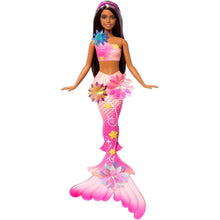 Barbie Kouzelná květinová mořská panna - tmavovláska