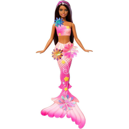 Barbie Kouzelná květinová mořská panna - tmavovláska