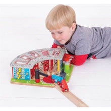 Bigjigs Rail Exkluzivní depo pro 5 vláčků