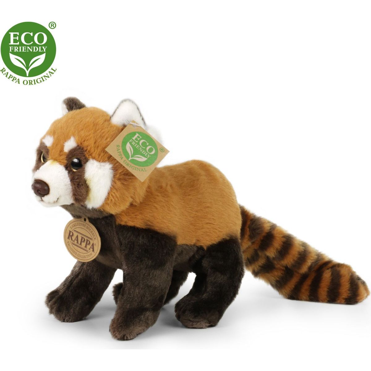 Rappa Plyšová panda červená 20 cm Eco Friendly