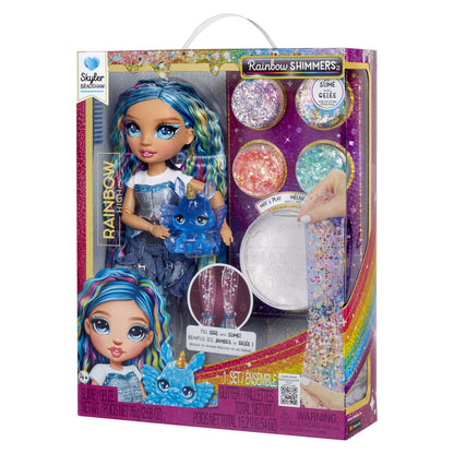Rainbow High Panenka se slizem a třpytkami - Skyler (blue)