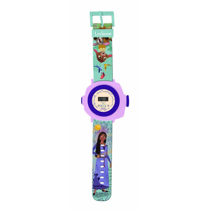 Lexibook Digitální promítací hodinky Disney Wish s 20 obrázky