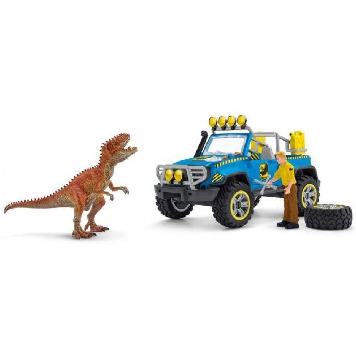 Schleich 41464 Terénní vůz s venkovním výběhem pro dinosaura