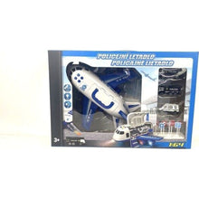 Alltoys Policejní letadlo s nákladním prostorem a se 3 autíčky 1 : 64