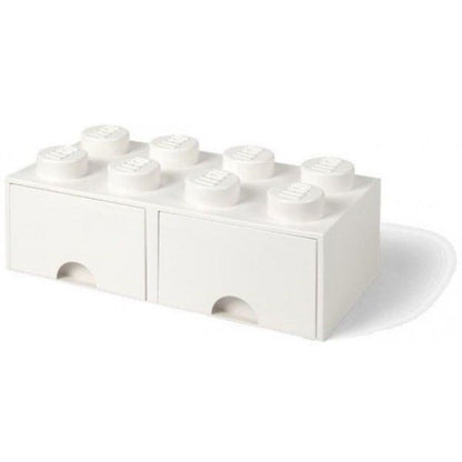 LEGO® úložný box 8 s šuplíky 25 x 50 x 18 cm - bílá